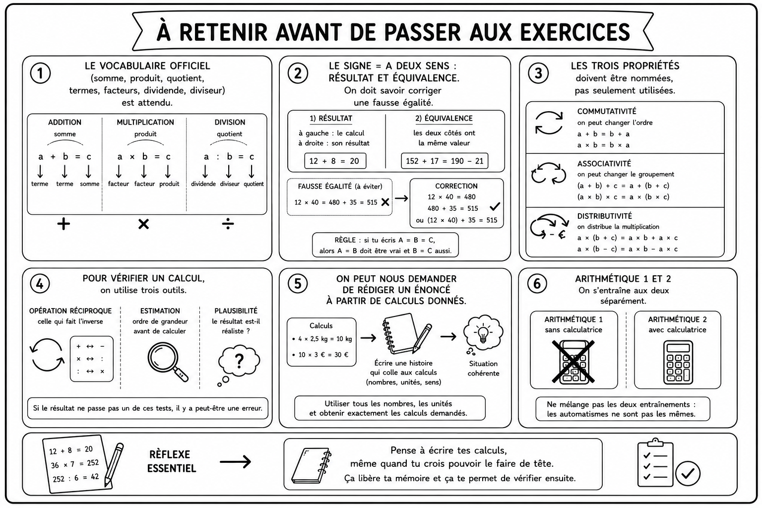Arithmétique 14 — À retenir