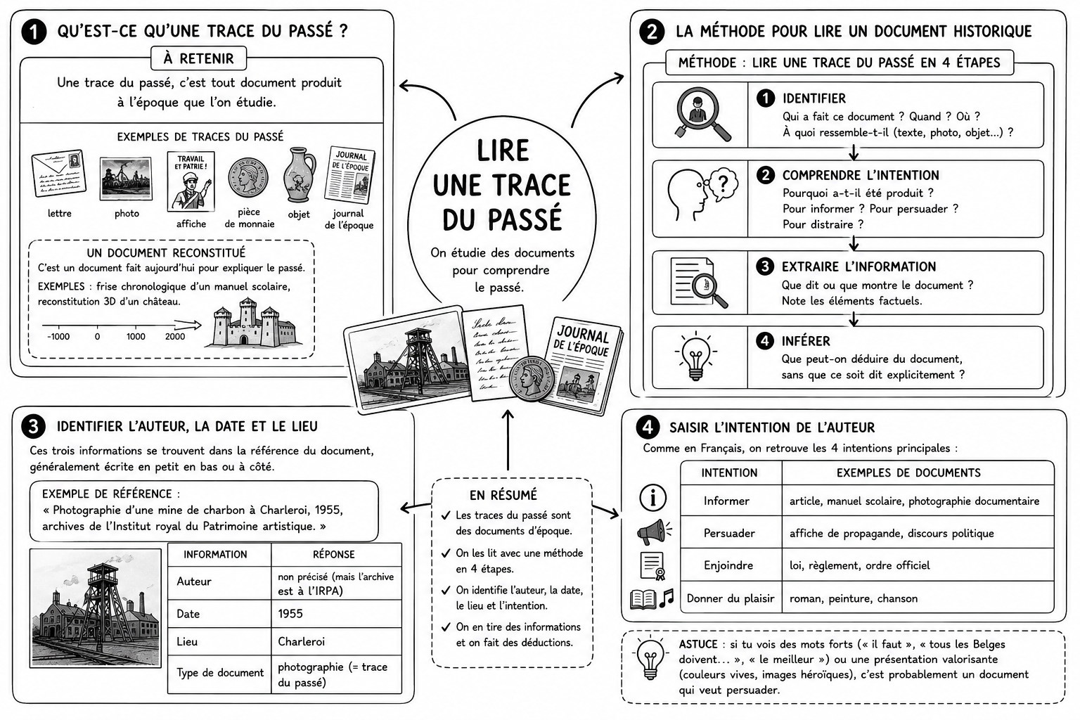 Histoire 5 — Lire une trace du passé