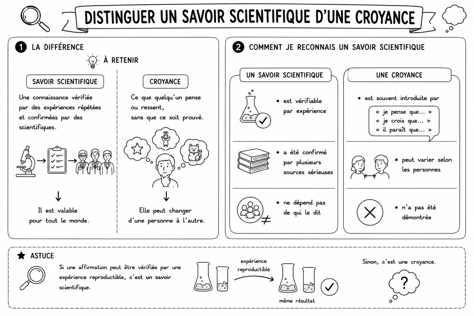 Sciences 12 — Croire ou savoir